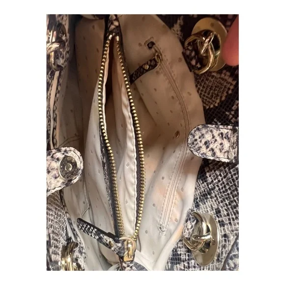 Kate Spade Maryann Quilted Snakeskin Chain Handle Shoulder Bag - Picture 7 of 13